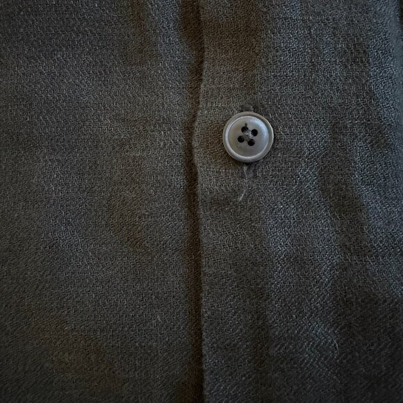 Maharishi Emroidered Hemp Open Collar Shirt Small - Picture 8 of 8